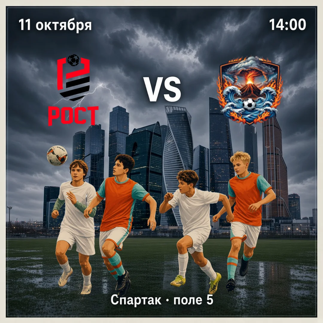 Рост — Стихия-Тайфун, 11 октября, 14:00, Спартак (поле 5)