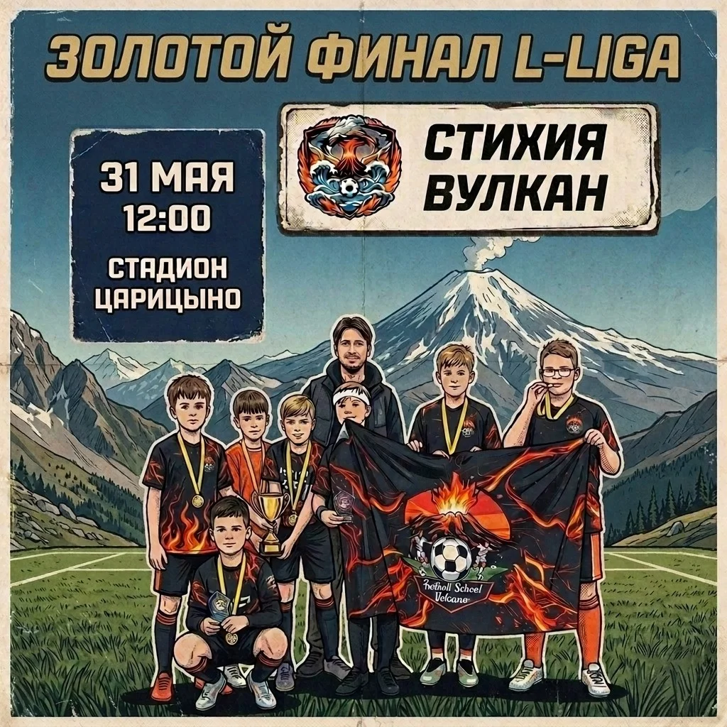 Стихия-Вулкан — Школа Сотрудничества, 31 мая, 12:00, стадион Царицыно